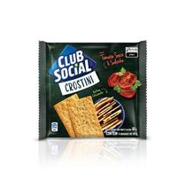Biscoito Salgado Club Social Crostini tomate seco e salsinha 80g Biscoito Salgado Club Social Crostini tomate seco e salsinha 80g