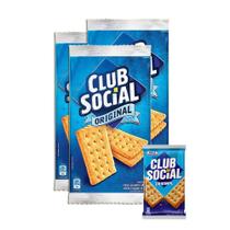 Biscoito Salgado Club Social Pacote Com 6 Unidades Kit 3 - Modelez