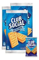 Biscoito Salgado Club Social Pacote Com 6 Unidades Kit 3 Biscoito Salgado Club Social Pacote Com 6 Unidades Kit 3