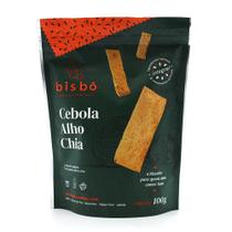 Biscoito Salgado de Cebola, Alho e Chia Bisbô 100g