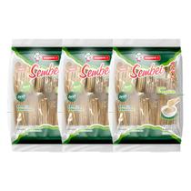 Biscoito Sembei Cookies Vegano Gergelim Sapporo 3 Unidades 80g