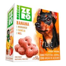 Biscoito Spin Pet Mini Snack Zero Fruit para Cães Sabor Banana e Morango - 50g
