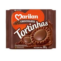 Biscoito Tortinhas Marilan Sabor Chocolate Bolacha Crocante