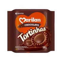 Biscoito Tortinhas Marilan Sabor Chocolate Bolacha Crocante