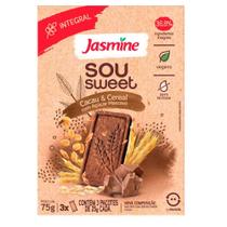 Biscoito Vegano Integral Cacau & Cereais Sou Sweet Jasmine 75g