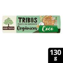 Biscoito vegano integral orgânico coco mãe terra tribos pacote 130g