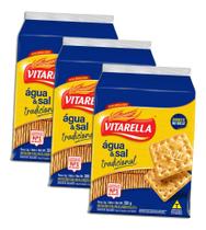 Biscoito Vitarella Água E Sal Kit 3 Biscoito Vitarella Água E Sal Kit 3