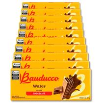 Biscoito Wafer Bauducco Sabor Chocolate Kit 10 Pacotes de 92g