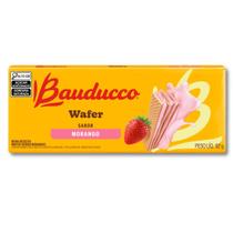 Biscoito Wafer Bauducco Sabor Morango 92g