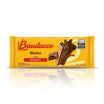 Biscoito Wafer Bauducco Triplo Chocolate 140g Recheado Crocante Biscoito Wafer Bauducco Triplo Chocolate 140g Recheado Crocante