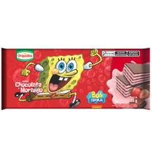 Biscoito Wafer Chocolate e Morango Bob Esponja 90g