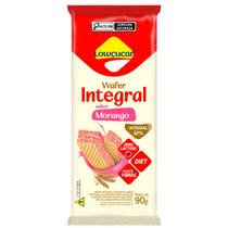 Biscoito Wafer Integral Lowçucar Zero Lactose Sabor Morango 90g Biscoito Wafer Integral Lowçucar Zero Lactose Sabor Morango 90g
