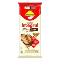 Biscoito Wafer Integral Sabor Chocolate Dark 90g - Lowçucar