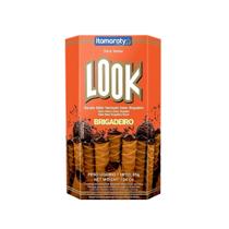 Biscoito Wafer Look em Stick Brigadeiro 55g - Embalagem com 20 Unidades