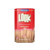 Biscoito Wafer Look em Stick Morango 55g - Embalagem com 20 Unidades Biscoito Wafer Look em Stick Morango 55g - Embalagem com 20 Unidades