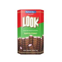 Biscoito Wafer Look em Stick Napolitano 55g - Embalagem com 20 Unidades Biscoito Wafer Look em Stick Napolitano 55g - Embalagem com 20 Unidades