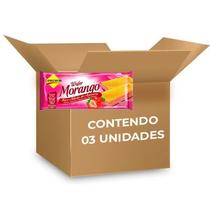 Biscoito Wafer Morango Zero Lactose, Zero Açúcar Lowçucar contendo 3 pacotes de 115g cada