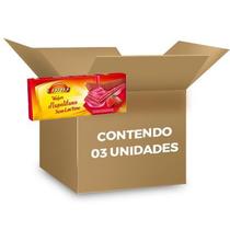 Biscoito Wafer Napolitano Liane contendo 3 unidades de 115g cada