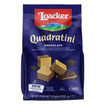 Biscoito Wafer Quadratini Chocolate LOACKER 125g