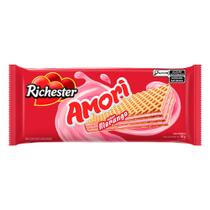 Biscoito Wafer Richester Amori Sabor Morango 80g