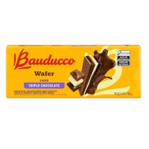 Biscoito Wafer Sabor Triplo Chocolate Bauducco 140g