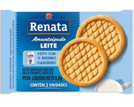 Biscoitos Amanteigados Sache Renata Chocolate Leite - 80 Un
