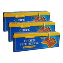 Biscoitos Cobertos De Chocolate Ao Leite Petit Beurre Kit 3