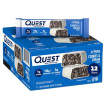 Biscoitos e creme crocantes Protein Bar Quest Nutrition Hero 18g Biscoitos e creme crocantes Protein Bar Quest Nutrition Hero 18g