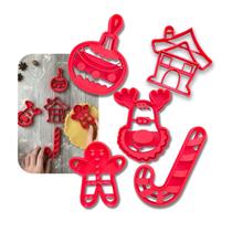 Biscoitos Natalinos Forminha Moldes Natal Confeitaria - 5un.