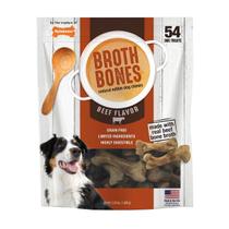 Biscoitos para Cachorro Nylabone Beef Broth Bones - 54 Unidades (1,08 kg)