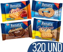 Biscoitos Sache Renata Chocolate Cracker Maizena Leite 320 U