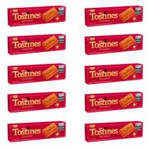 Biscoitos Tostines Caramelizado Kit 10 Pacotes de 150g Biscoitos Tostines Caramelizado Kit 10 Pacotes de 150g