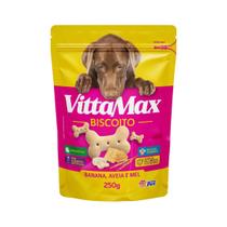 Biscoitos vittamax para caes banana aveia mel 250g