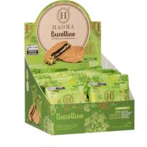 Biscottino com Recheio de Creme de Pistache Coberto com Chocolate Branco Haoma 21g