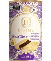 Biscottino Haoma Recheado Avelã com Cacau e Coberto Chocolate Branco