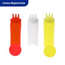 Bisnaga condimentos 3 pontas plastico Bisnaga condimentos 3 pontas plastico