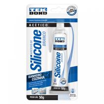 BISNAGA DE SILICONE ACÉTICO BRANCO - 50g - TEKBOND - ACBCB BISNAGA DE SILICONE ACÉTICO BRANCO - 50g - TEKBOND - ACBCB