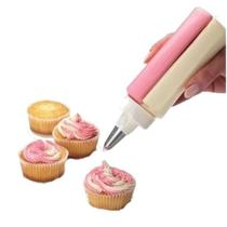 Bisnaga Dupla Caneta Bico de Confeiteiro Decoradora Bolo Bisnaga Dupla Caneta Bico de Confeiteiro Decoradora Bolo