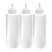 Bisnaga Flexível Grande Molhos Caldas Salada 1litro 3 Peças