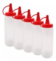 Bisnaga Molho Tampa Vermelha Catchup 250ml Frasco Para Restaurante - Kit com 10 Unidades