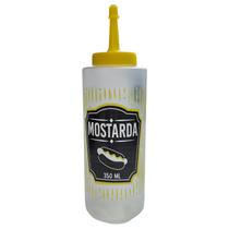 Bisnaga mostarda de plastico 350ml bisnaga amarela 350ml