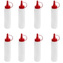 Bisnaga P/ Molhos 400ml Barraca De Lanches Kit Com 8 Unidades
