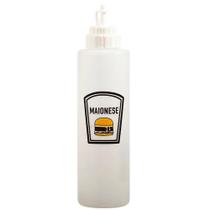 Bisnaga Para Molho De Plástico Profissional Decorada 1 Litro