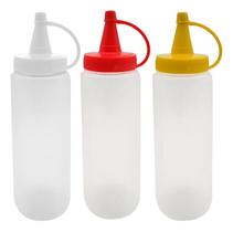 Bisnaga Para Molho Nova Era Kit C/3 Branco/amarelo/vermelho Bisnaga Para Molho Nova Era Kit C/3 Branco/amarelo/vermelho