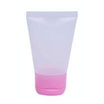 Bisnaga Plástica para Lembrancinha e Álcool gel Rosa Bebê 40 ml 20 unid