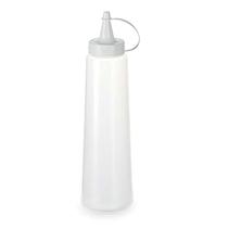 Bisnaga transparente tampa branca 400ml - stamplastic