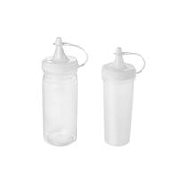 Bisnaga Transparente Tubo Bico Fino Plastico 250 e 380ml