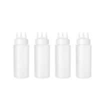 Bisnaga Transparente Tubo Molho 3 Bicos Medidor 450ml 4un Bisnaga Transparente Tubo Molho 3 Bicos Medidor 450ml 4un