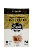 Bisquetes para fumar madeira Bradley Smoker Hickory, pacote com 24 Bisquetes para fumar madeira Bradley Smoker Hickory, pacote com 24