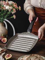 Bistequeira quadrada 24cm antiaderente grafite panelux premium Bistequeira quadrada 24cm antiaderente grafite panelux premium